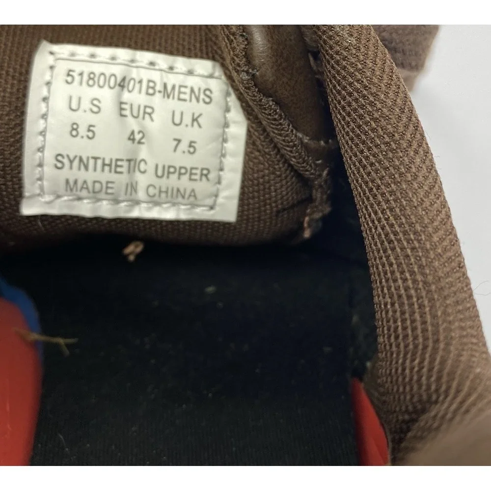 Levi's Comfort Shoe Men Sz 8.5 Casual Brown And Black Low‎ Top Lace Up 51800401B